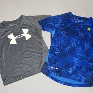 Under Armour/Russell shirts, boys 4